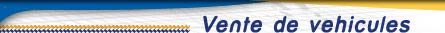 vente de voitures d'occasion